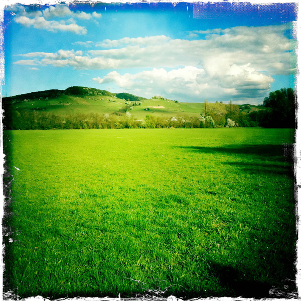 Landscape in april